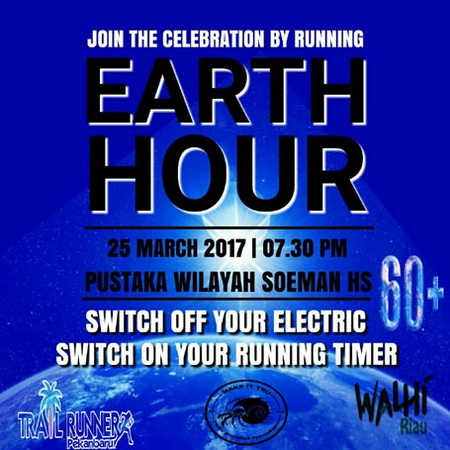 Trail Runners dan Walhi Kampanyekan Earth Hour Sambil Berlari